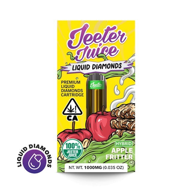 Jeeter Juice Liquid Diamonds 1G Vape Cartridge Apple Fritter