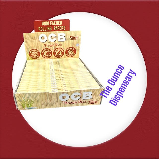 OCB Slims Brown Rice unbleached Rolling paper