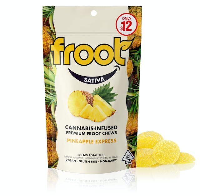 Froot Pineapple Express Gummies - 100mg mmo