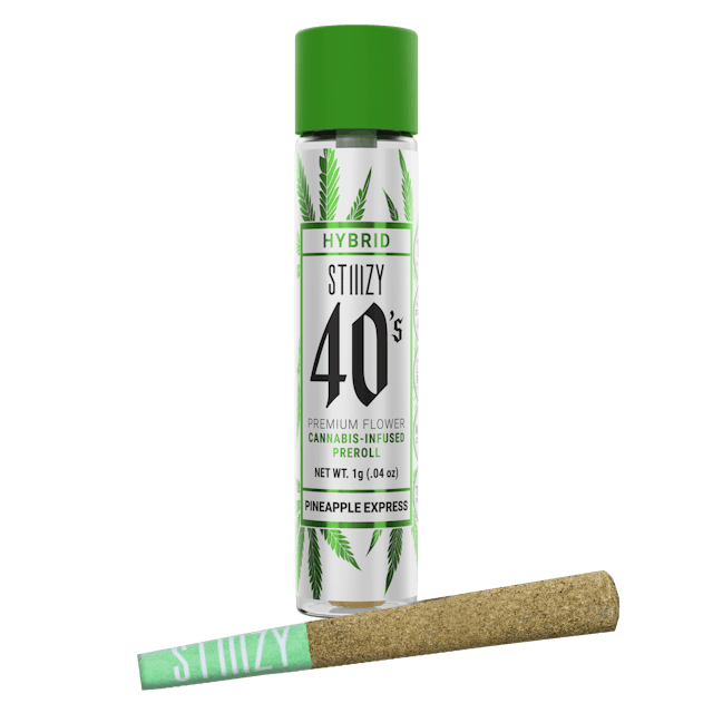 image of STIIIZY 40's Pineapple Express Preroll   1g : PreRol Infused