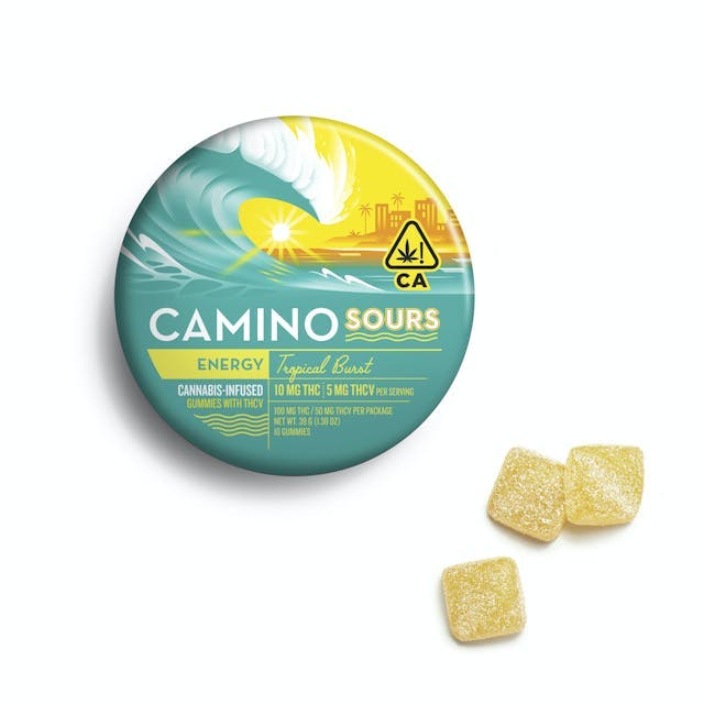 image of Camino Tropical Burst THCV  Sours Gummies : Edibles