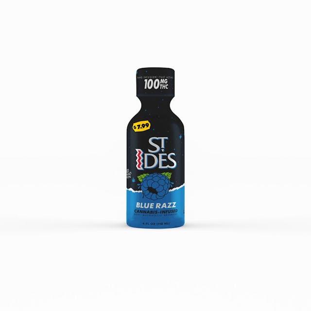 image of ST IDES BLUE RAZ | 4OZ SHOT 100MG : Drinks