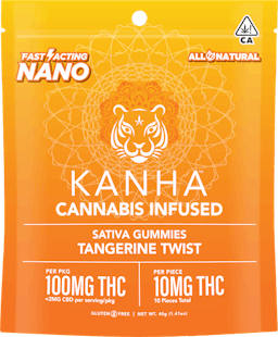 Picture of theKANHA | NANO | Tangerine Twist | Sativa | 100mg THC | 10 pack