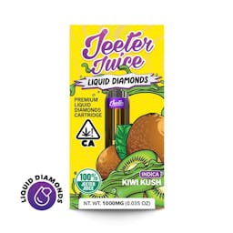 Picture of theJeeterKiwi Kush  Juice Liquid Diamonds 1G Vape Cartridge