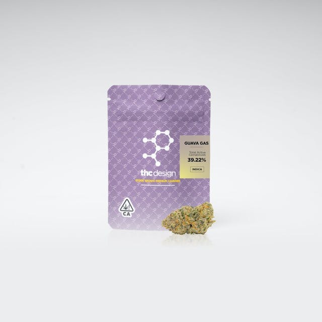 image of THC Design Guava Gas 1.0g THCD Pouch (Indica)   : Flowers