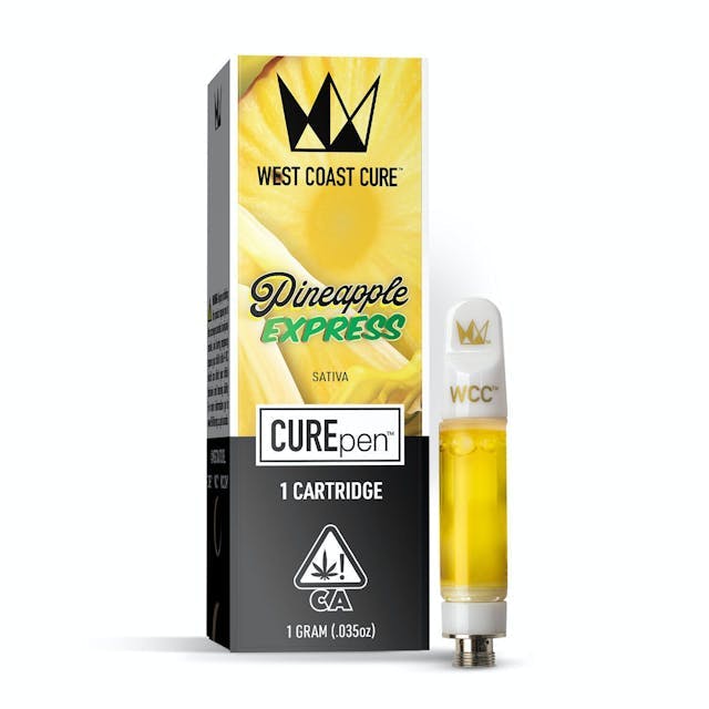 image of West Coast Cure Pineapple Express CUREpen Cartridge   1g : Vape Cart