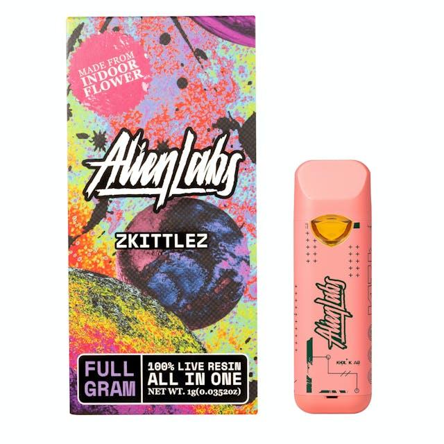 image of Alien Labs Zkittlez   All In One Vape   Full Gram   : Vape Pens