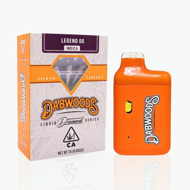 image of Dabwoods LEGEND OG 1G LIQUID DIAMOND DAB BAR : Vape Pens