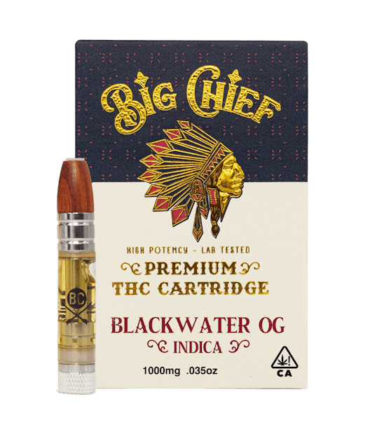 image of Big Chief  Blackwater OG THC 1G Cartridge : Vape Cart