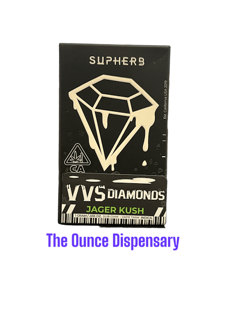 image of Supherb Jager Kush Melted Diamonds Cartridge SUPHERB : Vape Cart