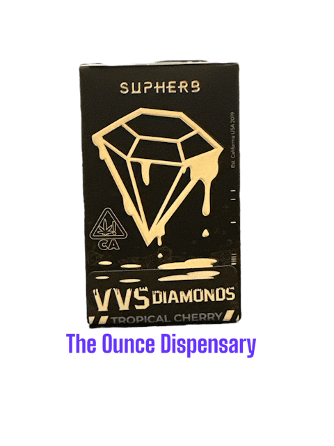 image of Supherb Tropical Cherry Melted Diamonds Cartridge SUPHERB : Vape Cart