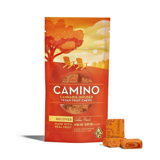 image of Camino Golden Peach CBG 1:1  Chews : Edibles