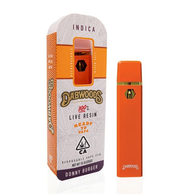 image of Dabwoods DONNY BURGER  LIVE RESIN  1G ALL IN ONE   : Vape Pens