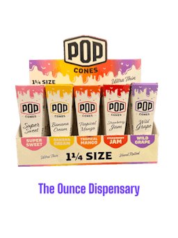 Picture of thePOP Cones 1 1/4 Size Tropical Mango  Ultra Thin 6 Pack