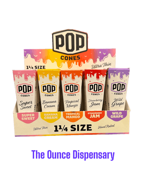 image of POP Cones  1 1/4 Size Tropical Mango  Ultra Thin 6 Pack : Accessories