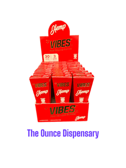 Picture of theVibes  Hemp Cones King size Red 3 pack