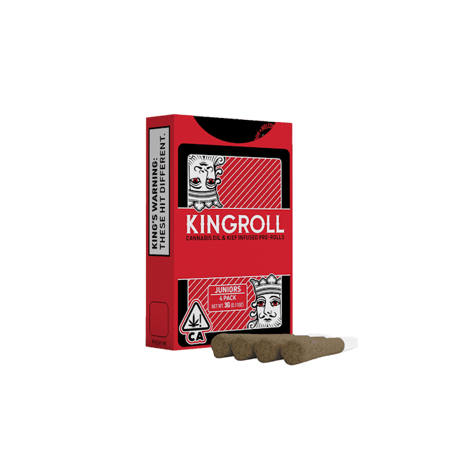 image of KINGROLL Kingroll Juniors 3g 4 Pack Strawberry Cough x Lemoncello : PreRol Infused