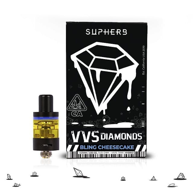 Supherb - Bling Cheesecake Hybrid VVS Diamonds Cartridge 1g