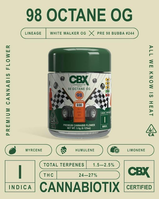 image of Cannabiotix 98 Octane 3.5g : Flowers