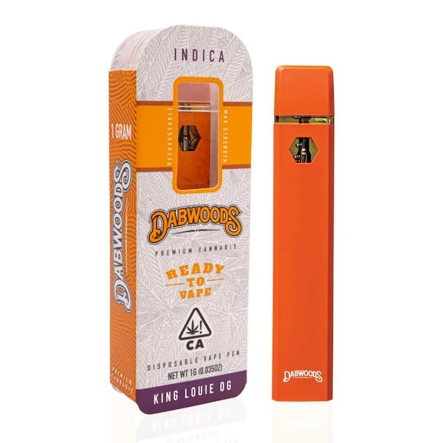 image of Dabwoods KING LOUIE OG 1G DISPOSABLE : Vape Pens