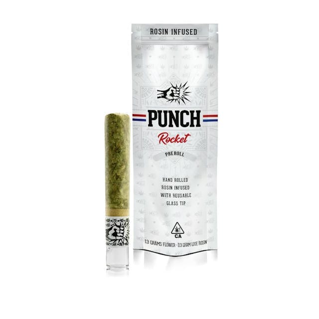 image of Punch Edibles & Extracts Sundae Driver x Strawnana Rocket (1.6g) : Pre-Roll Flower