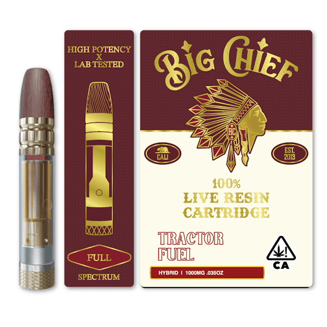 100% Live Resin Tractor Fuel 1g Cartridge