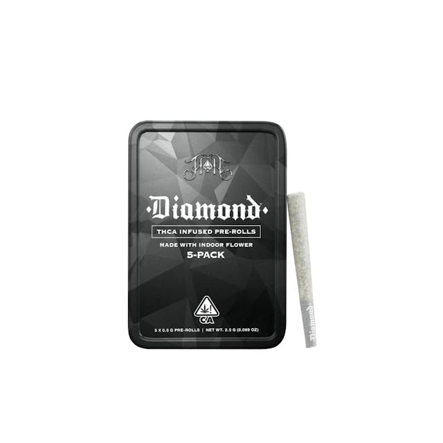 Apple Tartz | Hybrid - Diamond THCA-Infused Pre-Rolls - 2.5G 5-Pack