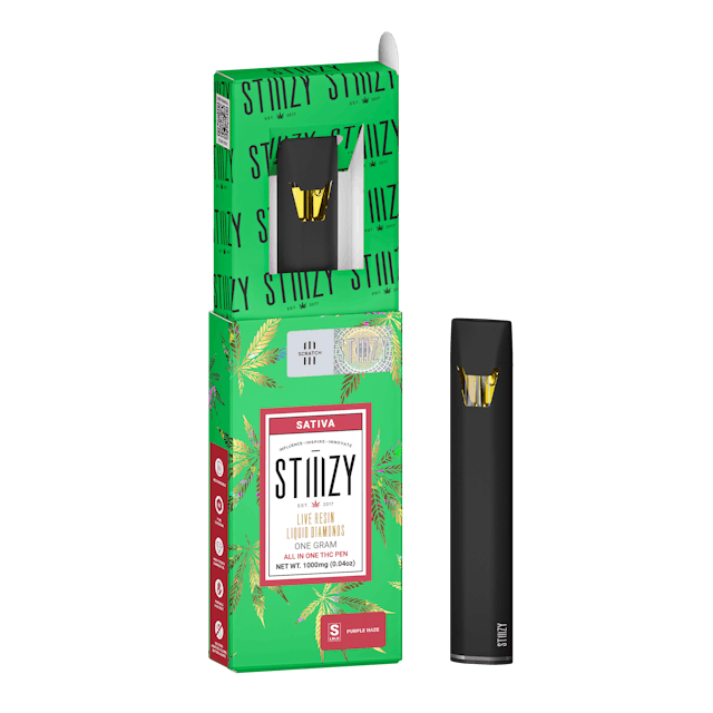 image of STIIIZY Disposable Vape   PURPLE HAZE 1G LQD All In-One : Vape Pens