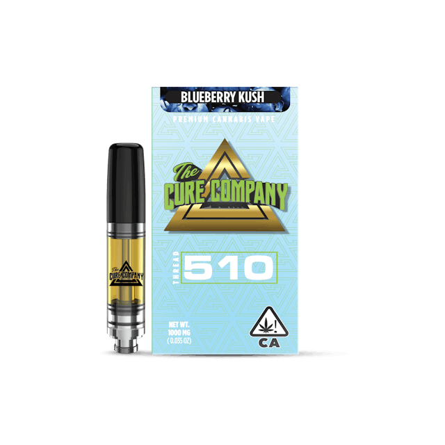 image of The Cure Company Blueberry Kush | 1g ridge : Vape Cart