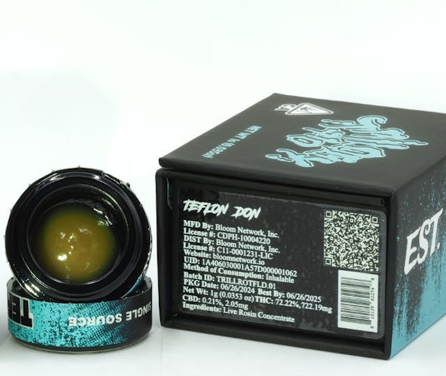 image of Trilogy 710 Teflon Don Premium Live Rosin 1g : Concentrates