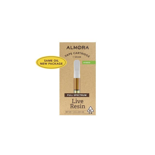 image of Almora Farm Apple Fritter Cartridge 1g Live Resin : Vape Pens