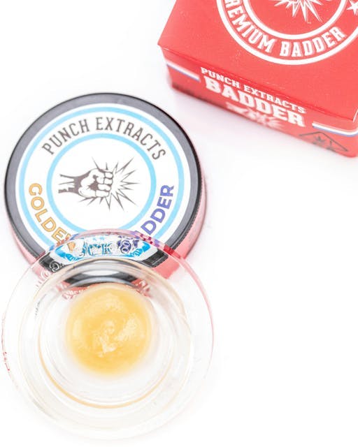 image of Punch Edibles & Extracts Golden Ice BHO Badder (1g) : Concentrates