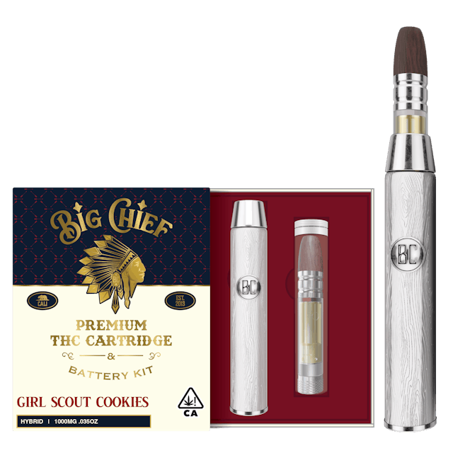 image of Big Chief GSC    1g THC Cartridge, Battery, All In-One : Vape Pens