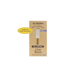 Picture of theAlmora FarmGMO Cartridge 1g Live Resin