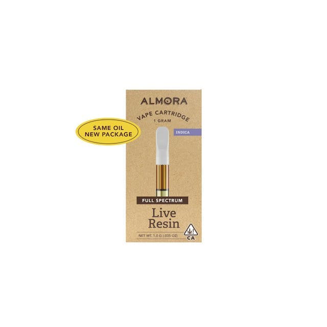 image of Almora Farm GMO Cartridge 1g Live Resin : Vape Pens