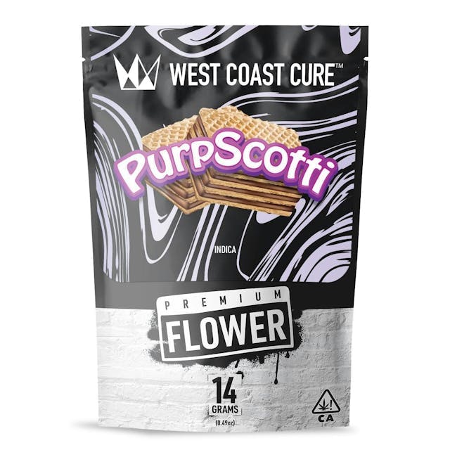 image of West Coast Cure Purpscotti  14G Premium Flower : Pre-Roll Flower