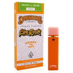 Picture of theDabwoodsGRAPES & CREAM LILWOODS HALF GRAM LIVE ROSIN ALL IN ONE DEVICE